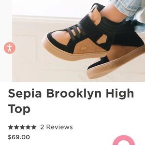 Freshly Picked Toddler Sepia Brooklyn High Tops — Size 9 NWOT